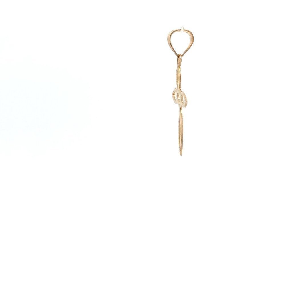 18K Gold Pendant Cross Religious 0.49 grams - Picture 7 of 9